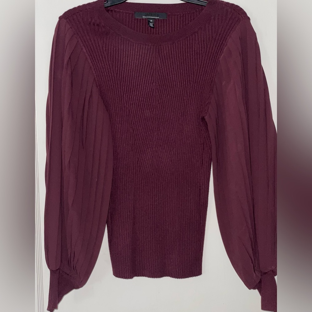 Beautiful plum colored sweater from White House Black Market